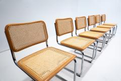 Marcel Breuer Set of 6 Marcel Breuer Wooden Cane Chairs - 2414200