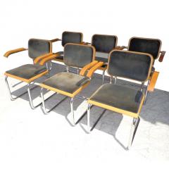 Marcel Breuer Set of 6 Thonet Cesca Chairs by Marcel Breuer - 2700061