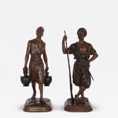 Marcel Debut Two Orientalist style patinated bronze maquettes by Marcel D but - 4097689