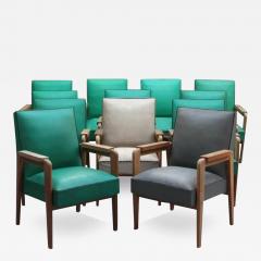 Marcel Gascoin 12 Fine French 1950s Oak Armchairs by Marcel Gascoin - 3935515