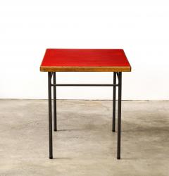 Marcel Gascoin Elm Steel and Laminate Desk by Marcel Gascoin for Universitaire dAntony - 3434858