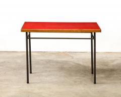 Marcel Gascoin Elm Steel and Laminate Desk by Marcel Gascoin for Universitaire dAntony - 3434861