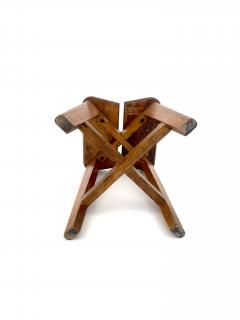 Marcel Gascoin Marcel Gascoin French Tabouret Oak Trefle Side Table Edition Arhec - 4693326