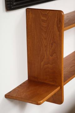 Marcel Gascoin Modernist French Oak Shelf attrib to Marcel Gascoin France c 1950 - 2200281