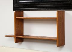 Marcel Gascoin Modernist French Oak Shelf attrib to Marcel Gascoin France c 1950 - 2200286