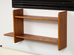 Marcel Gascoin Modernist French Oak Shelf attrib to Marcel Gascoin France c 1950 - 2200288