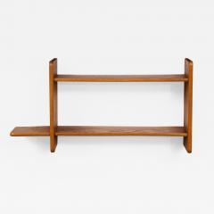 Marcel Gascoin Modernist French Oak Shelf attrib to Marcel Gascoin France c 1950 - 2201759