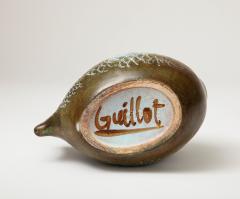 Marcel Guillot Beautiful fish shaped glazed ceramic bowl by Marcel Guillot - 4602058