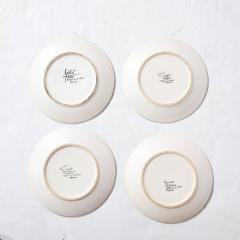 Marcel Guillot Mid Century Modernist Hand Painted Oceanic Ceramic Plate Set by Marcel Guillot - 3276446