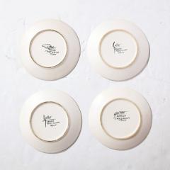 Marcel Guillot Mid Century Modernist Hand Painted Oceanic Ceramic Plate Set by Marcel Guillot - 3276568