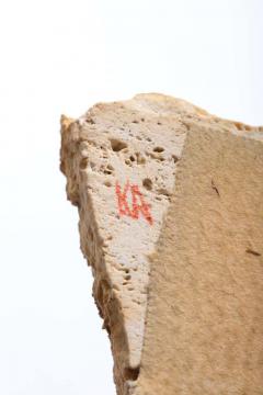 Marcello Fantoni 1960s Brutalist Female Nude Scupture Painted Iron on Travertine Base - 1975319