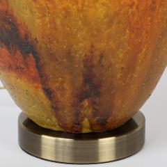 Marcello Fantoni Artisan Ceramic Table Lamp with Volcanic Glaze 1960s - 1963310