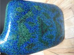 Marcello Fantoni BLUE AND GREEN CERAMIC VASE IN THE STYLE OF MARCELLO FANTONI - 2467682