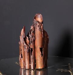 Marcello Fantoni Brutalist Copper Table Lamp by Marcello Fantoni - 543322
