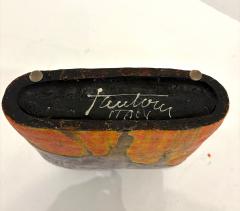 Marcello Fantoni Colorful Ceramic Pillow Vase by Marcello Fantoni - 4346435
