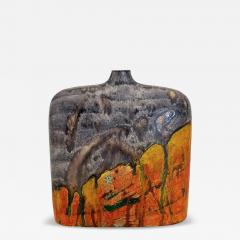 Marcello Fantoni Colorful Ceramic Pillow Vase by Marcello Fantoni - 4351750