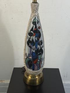 Marcello Fantoni ITALIAN MID CENTURY MARCELLO FANTONI CERAMIC LAMP - 4304857