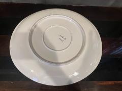 Marcello Fantoni MID CENTURY ITALIAN CERAMIC CHARGER WITH MODERNIST BLUE RED ABSTRACT HORSES - 4129141