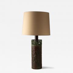 Marcello Fantoni Marcello Fantoni Brutalist Copper Table Lamp with Verdigris Patina 1960s - 4115153