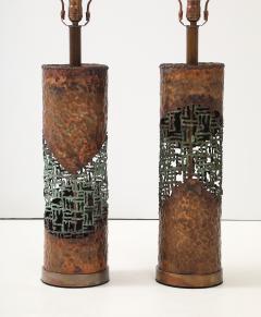 Marcello Fantoni Marcello Fantoni Brutalist Torch Cut Lamps - 4293255