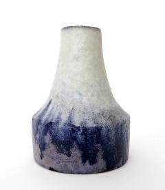 Marcello Fantoni Marcello Fantoni Italian Ceramic Vase with White Blue and Purple Glaze - 818539