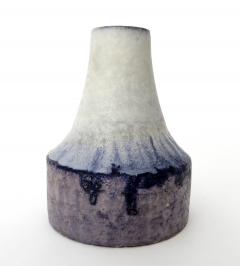 Marcello Fantoni Marcello Fantoni Italian Ceramic Vase with White Blue and Purple Glaze - 818540