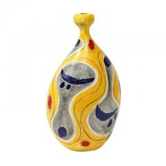 Marcello Fantoni Marcello Fantoni Lamp Base Ceramic Abstract Yellow Blue Signed - 3919866