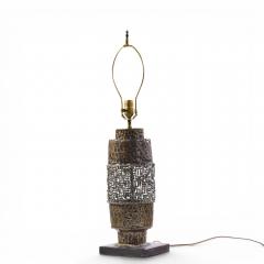 Marcello Fantoni Marcello Fantoni Mid Century Brutalist Copper Table Lamp - 4647584
