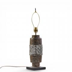 Marcello Fantoni Marcello Fantoni Mid Century Brutalist Copper Table Lamp - 4647585