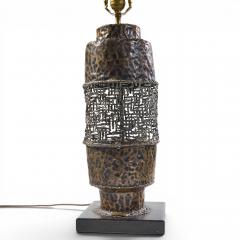 Marcello Fantoni Marcello Fantoni Mid Century Brutalist Copper Table Lamp - 4647587