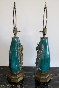 Marcello Fantoni Marcello Fantoni Pair of Spectacular Ceramic Lamps with Chinese Figures - 3832565