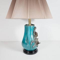 Marcello Fantoni Mid Century Modern Table Lamp by Marcello Fantoni in Glazed Stoneware - 1484694