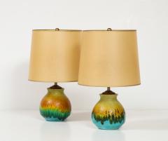 Marcello Fantoni Pair of Ceramic Table Lamps by Marcello Fantoni - 3207532
