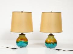 Marcello Fantoni Pair of Ceramic Table Lamps by Marcello Fantoni - 3207534