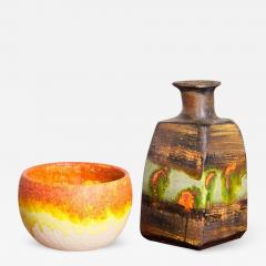 Marcello Fantoni Set of Two Marcello Fantoni Ceramic Vases Italy - 595682