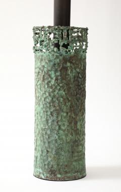 Marcello Fantoni Verdigris Copper Lamp by Marcello Fantoni - 4517934