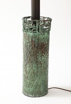 Marcello Fantoni Verdigris Copper Lamp by Marcello Fantoni - 4517937