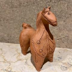 Marcello Fantoni Vintage Handmade Terracotta Art Pottery Warrior Horse Sculpture - 3746326