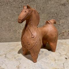 Marcello Fantoni Vintage Handmade Terracotta Art Pottery Warrior Horse Sculpture - 3746331