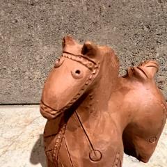 Marcello Fantoni Vintage Handmade Terracotta Art Pottery Warrior Horse Sculpture - 3746332