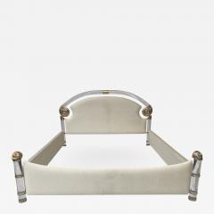 Marcello Mioni Brass and Lucite King Size Bed by Marcello Mioni - 610980