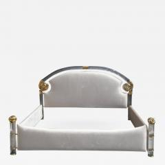 Marcello Mioni Lucite Brass Queen Bed by Marcello Mioni - 897839