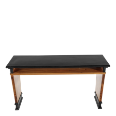 Marcello Piacentini 1930s Marcello Piacentini 60 rootwood and ebonized wood console Italy - 4093314