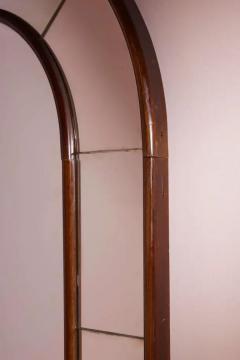 Marcello Piacentini Large mirror in Rationalist style mirrored glass and wood Italy 1930s - 4147288