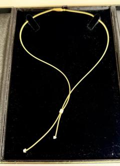 Marco Bicego Marco Bicego 18K Yellow Gold and Diamond Lariat Necklace Lucia Collection - 4156084