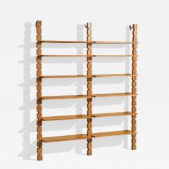 Marco Comolli Bookcase with Wood and Metal Italy 1950s - 4785945