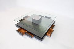 Marco Fantoni T147 Glass Top Coffee Table by Marco Fantoni for Tecno - 3020081