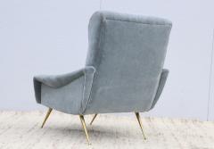 Marco Zanuso 1960s Mid Century Modern Italian Lounge Chairs In Mohair Fabric - 3224755