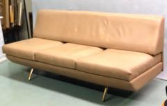 Marco Zanuso Italian Midcentury Sleep o Matic Leather Sofa Couch Marco Zanuso Arflex - 1683819
