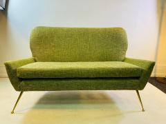 Marco Zanuso MID CENTURY MODERNIST BRASS LEG ITALIAN SETTEE ATTRIBUTED TO MARCO ZANUSO - 1319401